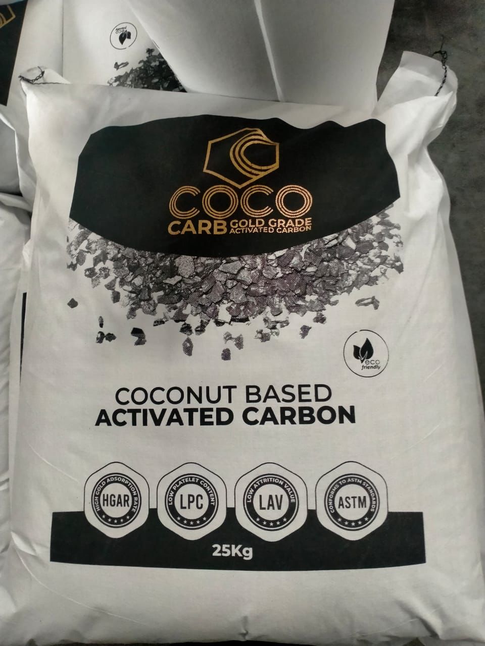 CocoCarb Gold Grade Activated Carbon bag